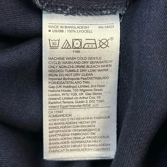 Banana Republic Jumpsuit  Utility Blue Chambray Denim Size 0 NWT - Picture 14 of 16